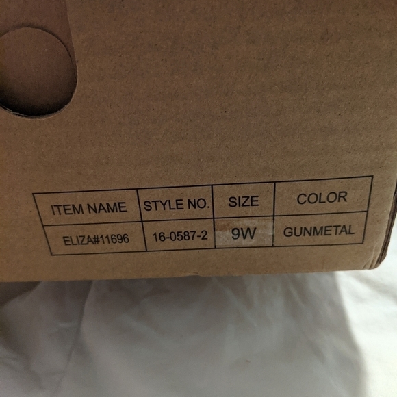 Nwt Comfortview Gunmetal Mules Sizes 9W & 9.5W - Picture 8 of 11